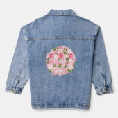 Bloemen en Geschilderde Eieren Denim Jacket (Achterkant)