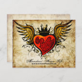  bloemen en gevlekt Briefkaart Tattoo (Voorkant / Achterkant)