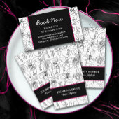 Bloemen en Gezichten Haar Stylist Make-up Visitekaartje