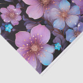 Bloemen en glitter decoupage tissuepapier (Detail)