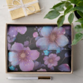 Bloemen en glitter decoupage tissuepapier (Geschenk)