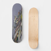 Bloemen en golfkarton skateboard (Voorkant)