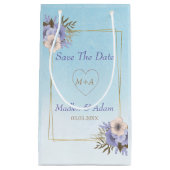 Bloemen en gouden Lijst Klein Cadeauzakje (Voorkant)