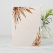 Bloemen en grassen blanco kaart (Staand voorkant)