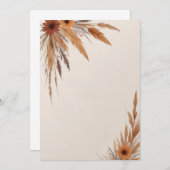 Bloemen en grassen blanco kaart (Voorkant / Achterkant)