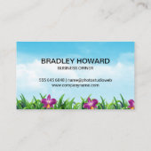 Bloemen en grastuinen | Wolken en hemel Visitekaartje (Achterkant)