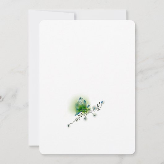 Bloemen en grillige bedankkaart (Achterkant)