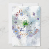 Bloemen en grillige bedankkaart (Voorkant)