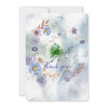 Bloemen en grillige bedankkaart