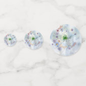 Bloemen en grillige tafel confetti (Voorkanten)