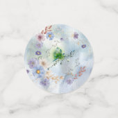 Bloemen en grillige tafel confetti (Kleine voorkant)