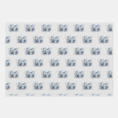 Bloemen en groen inpakpapier vel (Voorkant 3)