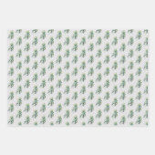 Bloemen en groen inpakpapier vel (Voorkant 2)