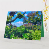 Bloemen en groen kaart (Gele Bloem)