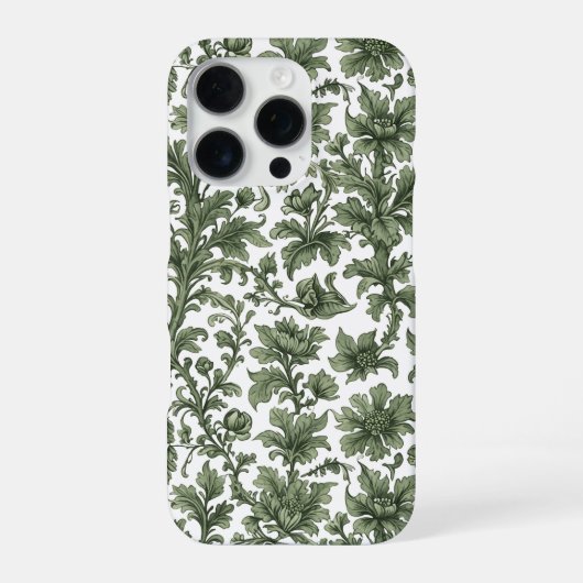 bloemen en groene bladeren iPhone hoesje (Achterkant)