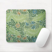 Bloemen en groene bladeren Mousepad Muismat (Met muis)