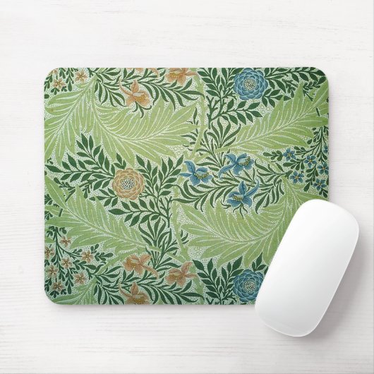 Bloemen en groene bladeren Mousepad Muismat (Met muis)