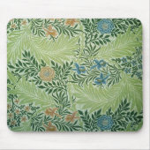 Bloemen en groene bladeren Mousepad Muismat (Voorkant)