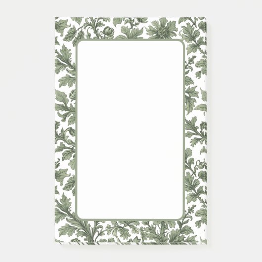 bloemen en groene bladeren post-it® notes (Voorkant)