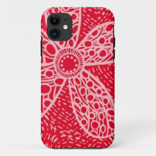 Bloemen en hart iPhone 11 hoesje