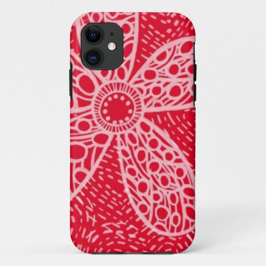 Bloemen en hart Case-Mate iPhone case (Achterkant)