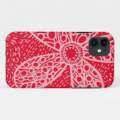 Bloemen en hart Case-Mate iPhone case (Achterkant (horizontaal))
