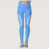bloemen en hart leggings (Voorkant)