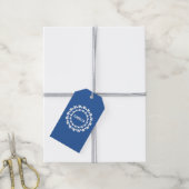 Bloemen En Hart Naam Cadeaulabel (Met Touw)