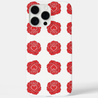 bloemen en hart voor liefde iPhone 16 pro max hoesje