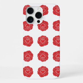 bloemen en hart voor liefde iPhone 16 pro max hoesje