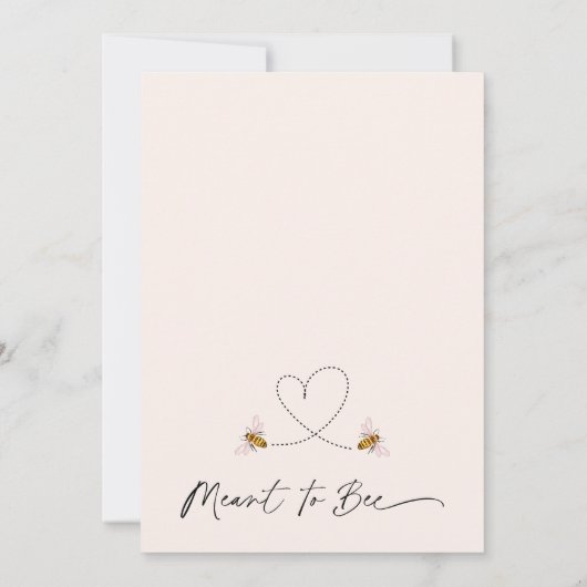 Bloemen en harten bedoeld om Vrijgezellenfeest te  Kaart (Achterkant)