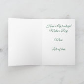 bloemen en harten voor Moederdag Kaart (Binnen)