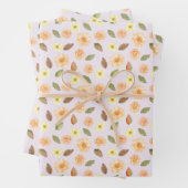 Bloemen en herfst Herfst Inpakpapier Vel (In situ)