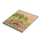 bloemen en heuvels Landschapsvriendelijke rand Tegeltje (Zijkant)