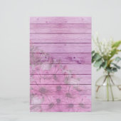 Bloemen en Hout Briefpapier (Staand voorkant)