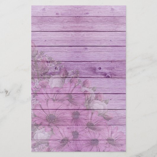 Bloemen en Hout Briefpapier (Voorkant)