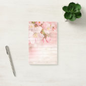 Bloemen en houten graan post-it® notes (Kantoor)