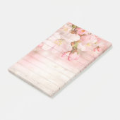 Bloemen en houten graan post-it® notes (Schuin)