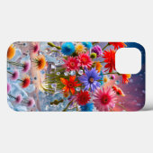 Bloemen en ijskristallen Case-Mate iPhone case (Achterkant (horizontaal))