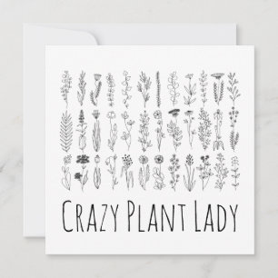 bloemen en inkttekening van kruiden kaart