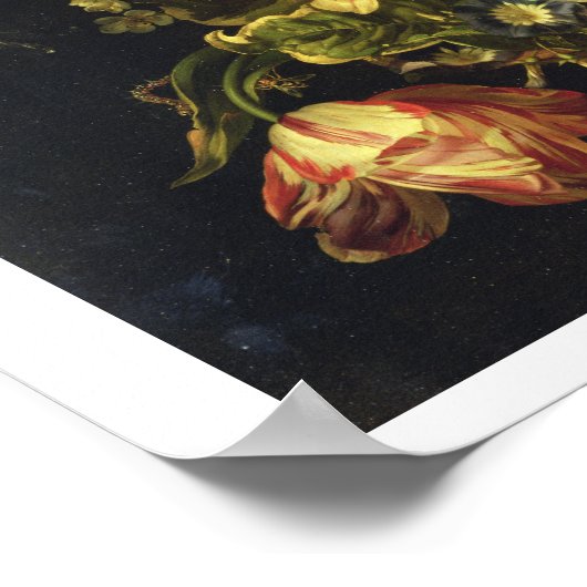 Bloemen en insecten, 1711 (olie op het paneel) poster (Hoek)