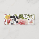  bloemen en insecten Tuinplein B Mini Visitekaartje (Achterkant)