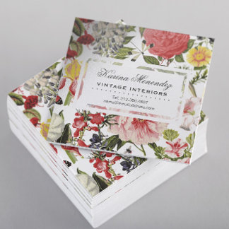  bloemen en insecten Tuinplein B Mini Visitekaartje