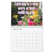 Bloemen en Inspirerend offertes Kalender (Feb 2027)