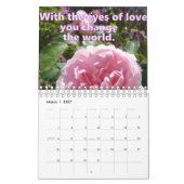 Bloemen en Inspirerend offertes Kalender (Mar 2027)