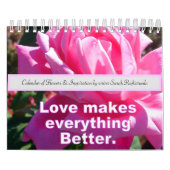 Bloemen en Inspirerend offertes Kalender (Hoes)