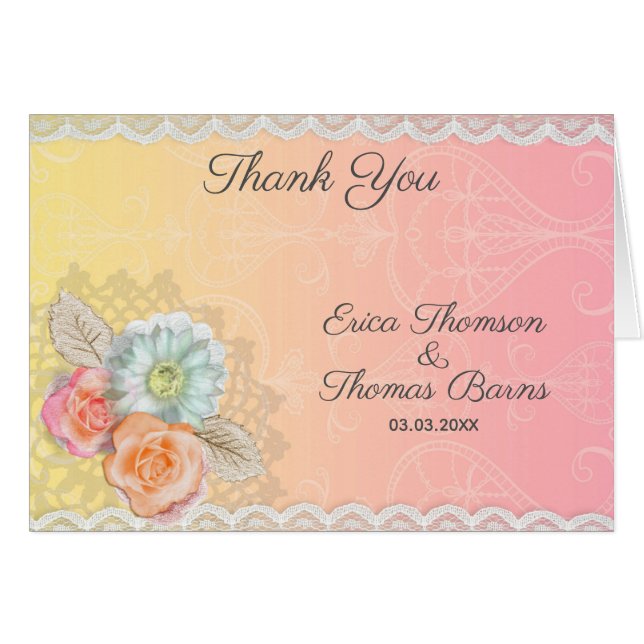  bloemen en kant (Voorkant Horizontaal)