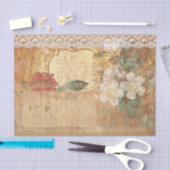  bloemen en kant tissuepapier (Craft)