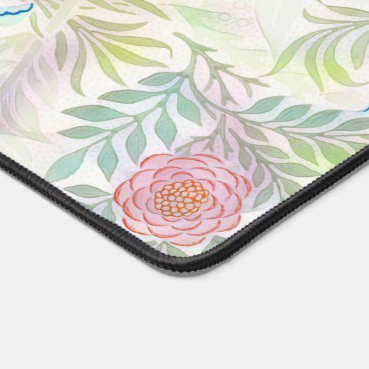  Bloemen en  Kat Bloemen Bureau Mat Pad (Hoek)
