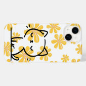 Bloemen en katten Case-Mate iPhone case (Achterkant (horizontaal))